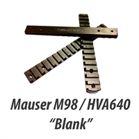Mauser 98 / Husqvarna 640 montage skinne UDEN HULLER- Picatinny/Stanag Rail 